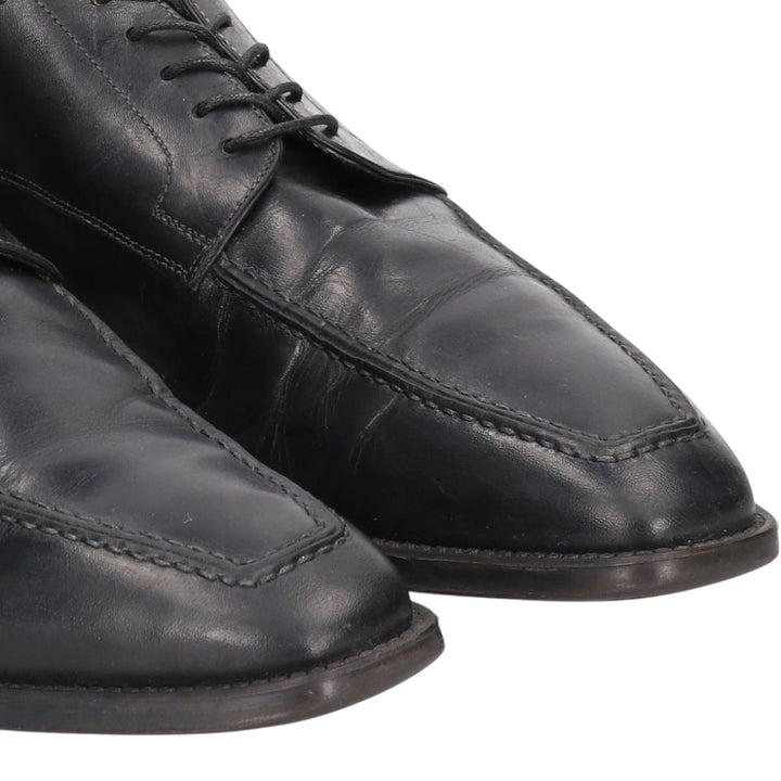 Santoni U-tip shoes, made in Italy, size D 9 Men's 27.5cm unclear black type Vintage Second Hand