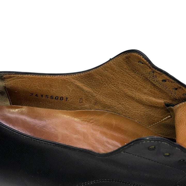 Santoni U-tip shoes, made in Italy, size D 9 Men's 27.5cm unclear black type Vintage Second Hand