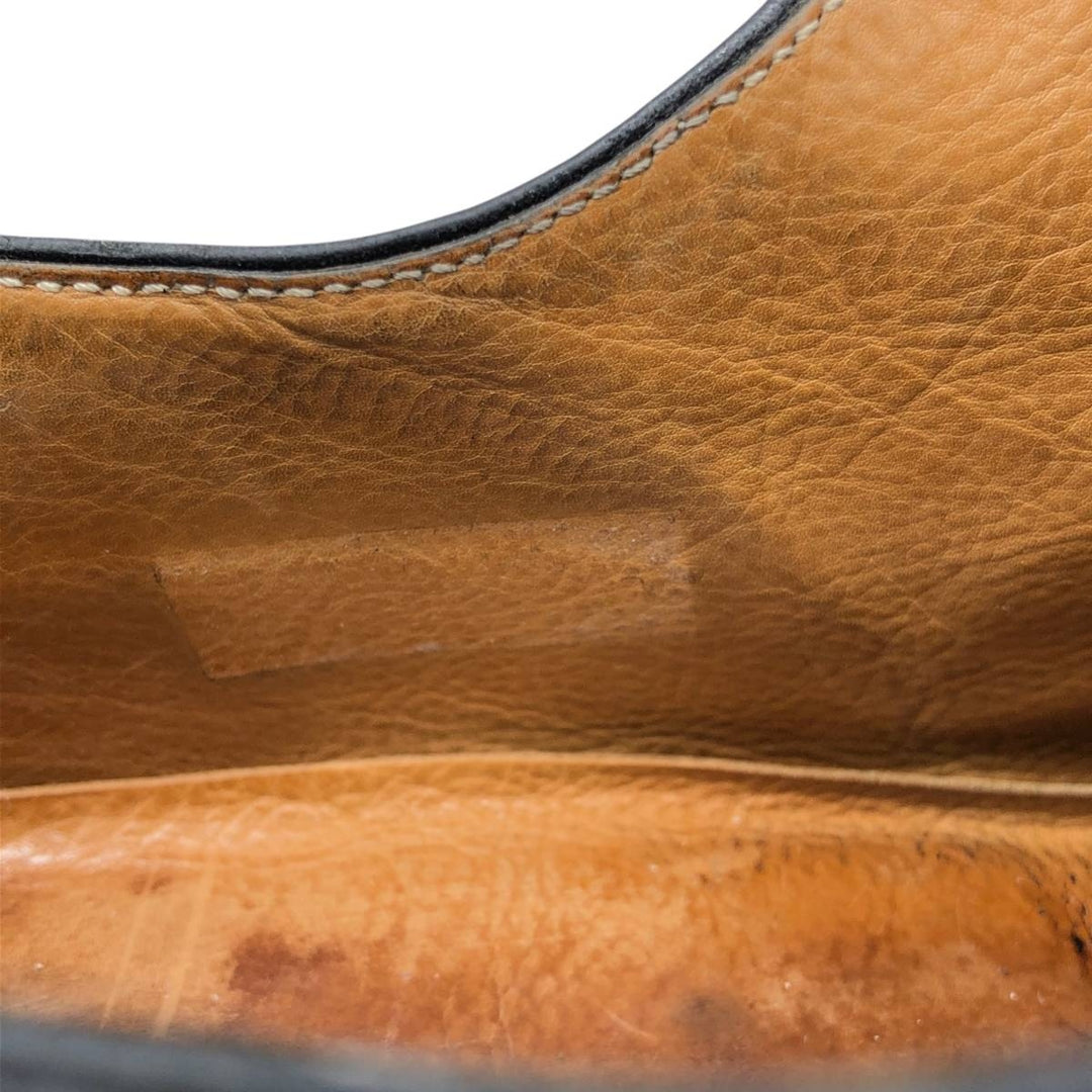 Santoni U-tip shoes, made in Italy, size D 9 Men's 27.5cm unclear black type Vintage Second Hand
