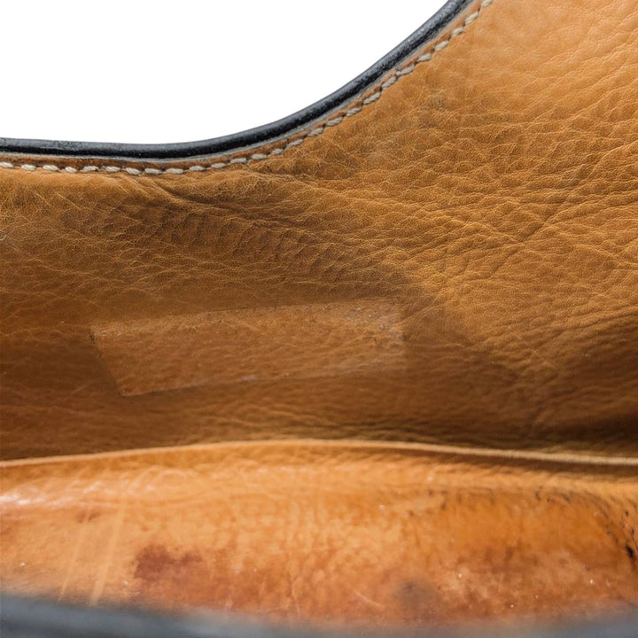 Santoni U-tip shoes, made in Italy, size D 9 Men's 27.5cm unclear black type Vintage Second Hand