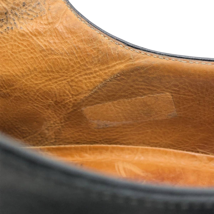 Santoni U-tip shoes, made in Italy, size D 9 Men's 27.5cm unclear black type Vintage Second Hand