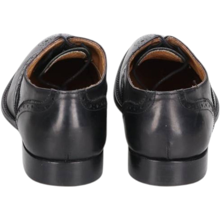 Barneys New York full brogue wingtip shoes, made in Italy, size 10M Men's 28.0cm genuine leather black type Vintage Second Hand