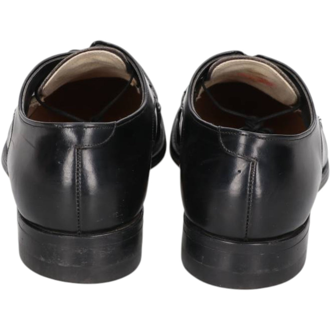 JCPenney U-tip shoes, size 9, dark blue. Men's 27.0cm unclear black type Vintage Second Hand