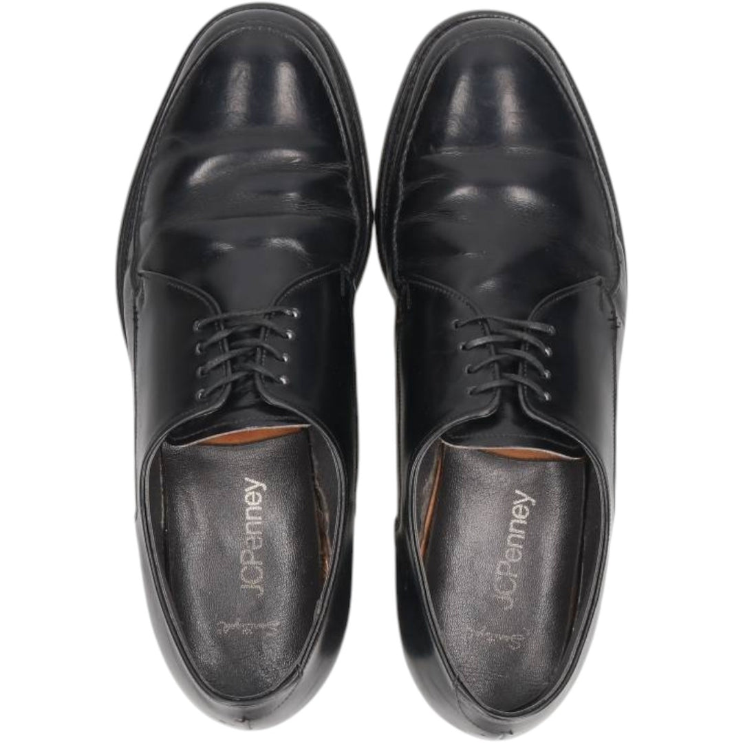 JCPenney U-tip shoes, size 9, dark blue. Men's 27.0cm unclear black type Vintage Second Hand
