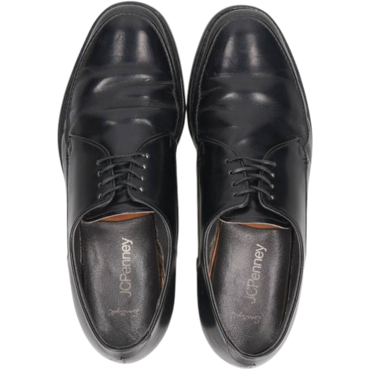JCPenney U-tip shoes, size 9, dark blue. Men's 27.0cm unclear black type Vintage Second Hand