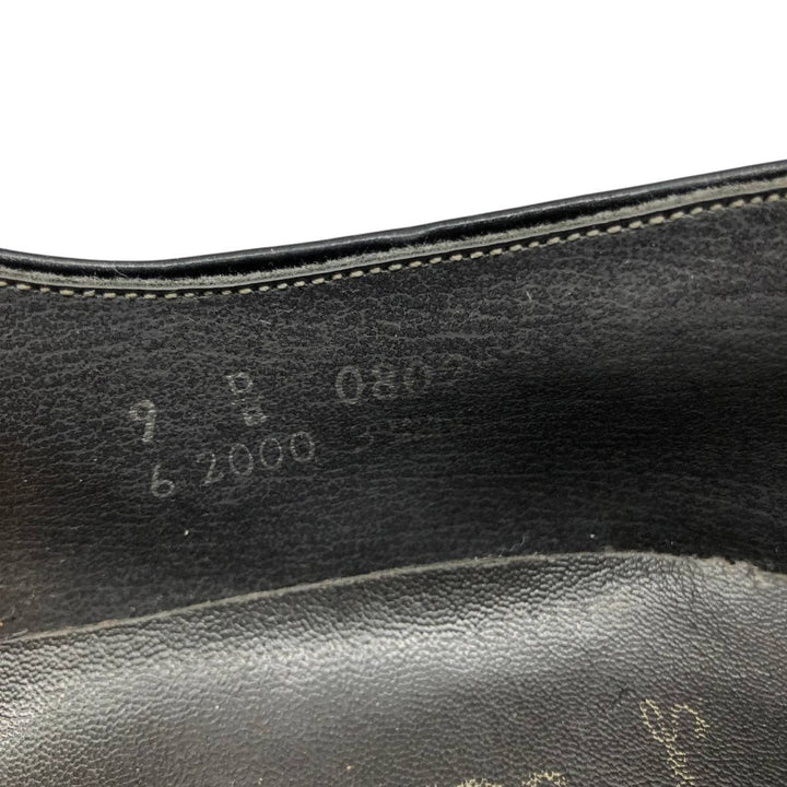 JCPenney U-tip shoes, size 9, dark blue. Men's 27.0cm unclear black type Vintage Second Hand