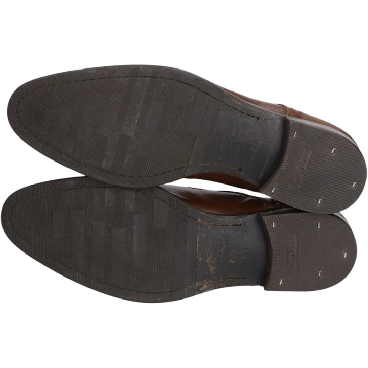 FLECS Straight Tip Shoes, Made in Italy, Size 44 Men's 27.0cm genuine leather red type reddish brown Vintage Second Hand