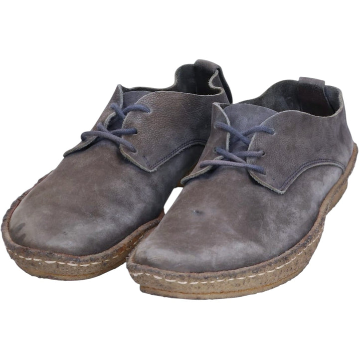 Trippen plain toe shoes, made in Germany, size 42 Men's 26.0cm unclear Charcoal Vintage Second Hand