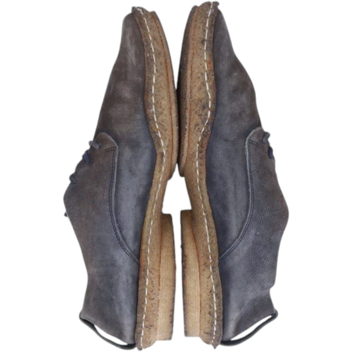 Trippen plain toe shoes, made in Germany, size 42 Men's 26.0cm unclear Charcoal Vintage Second Hand