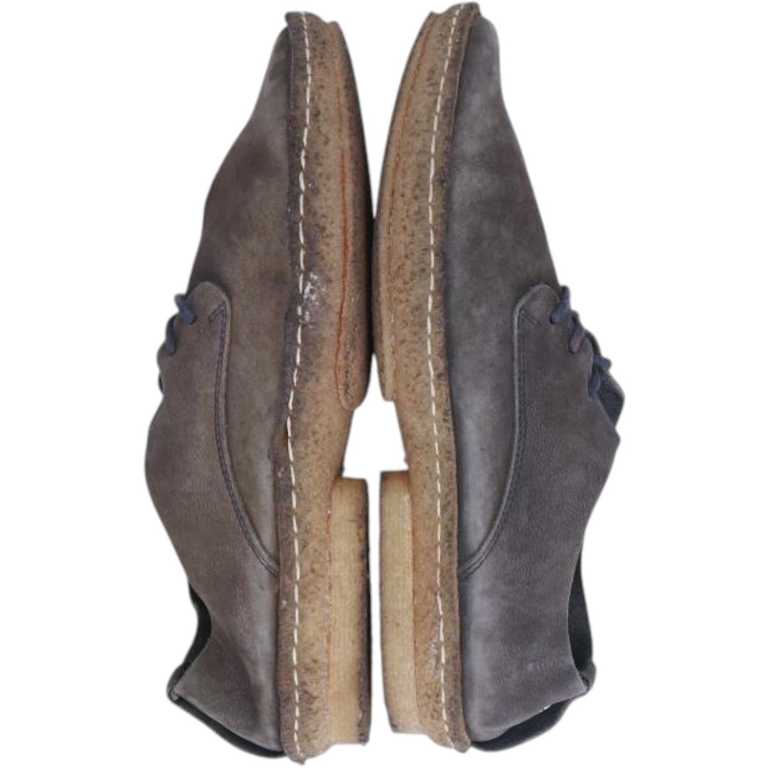 Trippen plain toe shoes, made in Germany, size 42 Men's 26.0cm unclear Charcoal Vintage Second Hand