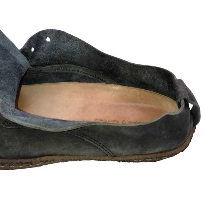 Trippen plain toe shoes, made in Germany, size 42 Men's 26.0cm unclear Charcoal Vintage Second Hand