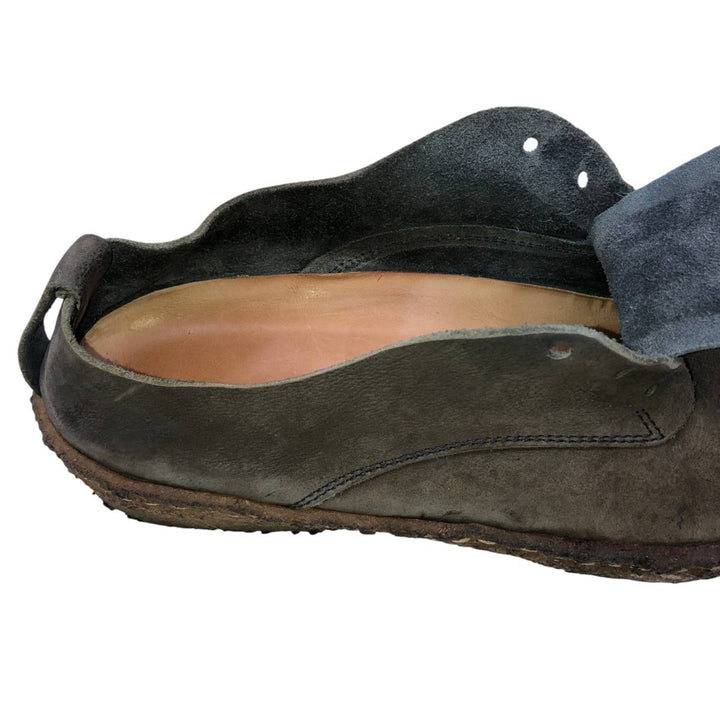 Trippen plain toe shoes, made in Germany, size 42 Men's 26.0cm unclear Charcoal Vintage Second Hand