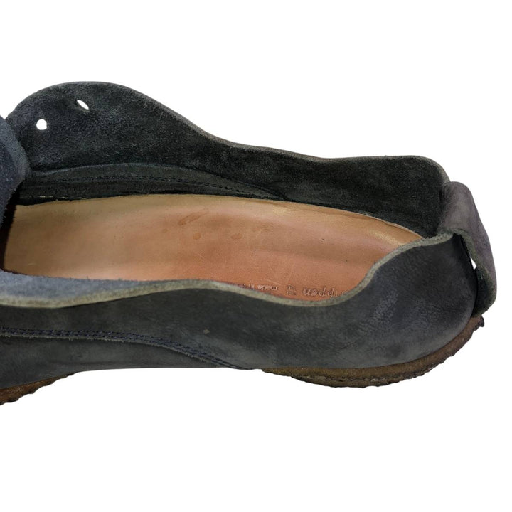 Trippen plain toe shoes, made in Germany, size 42 Men's 26.0cm unclear Charcoal Vintage Second Hand