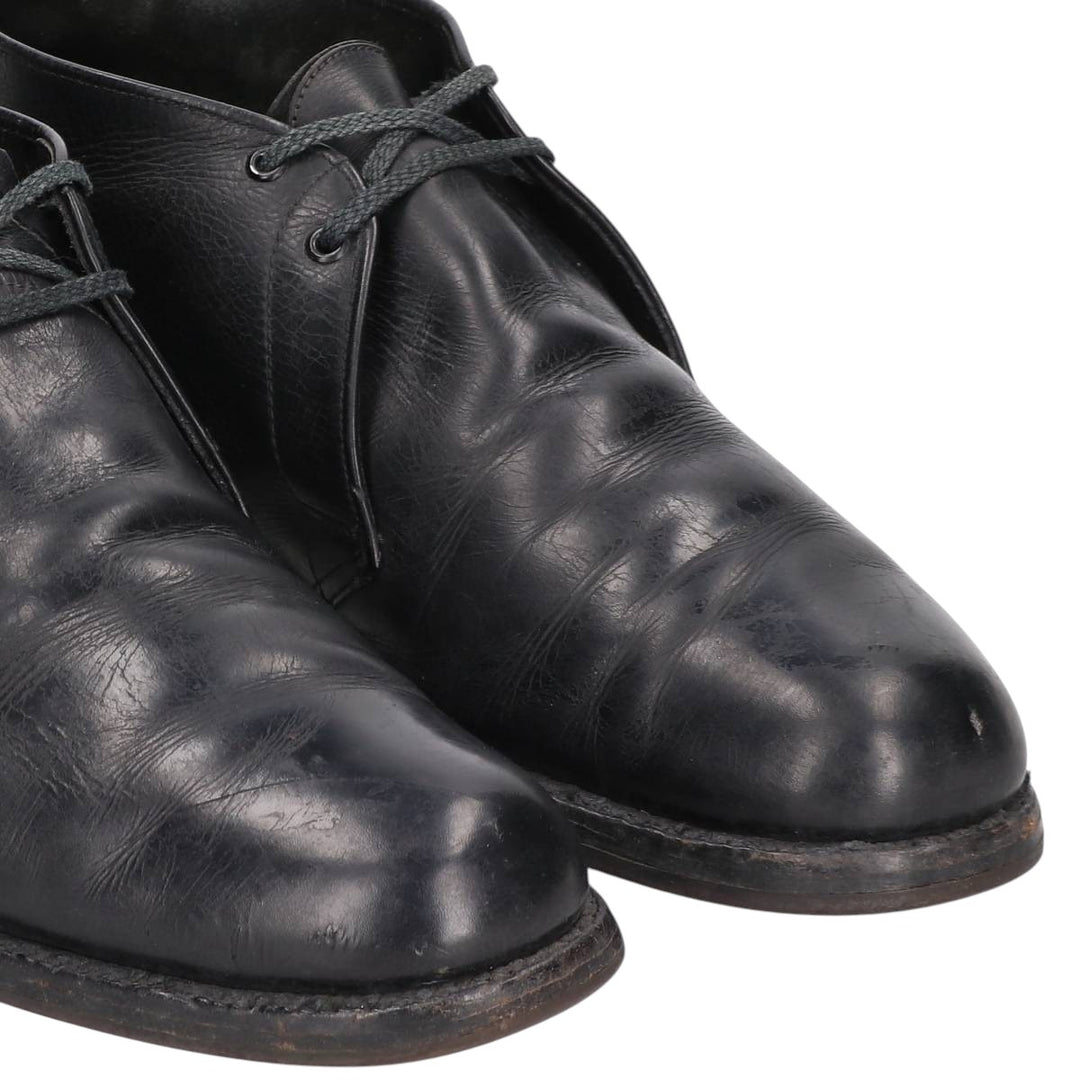 French Shriner and Urner EXTRA QUALITY Chukka Boots 9 1/2C Men's 27.5cm unclear black type Vintage Second Hand
