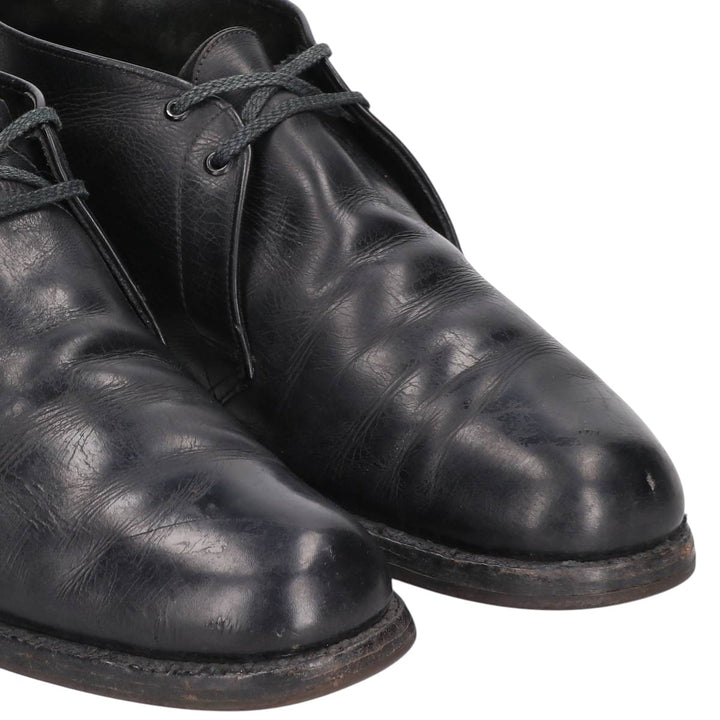 French Shriner and Urner EXTRA QUALITY Chukka Boots 9 1/2C Men's 27.5cm unclear black type Vintage Second Hand