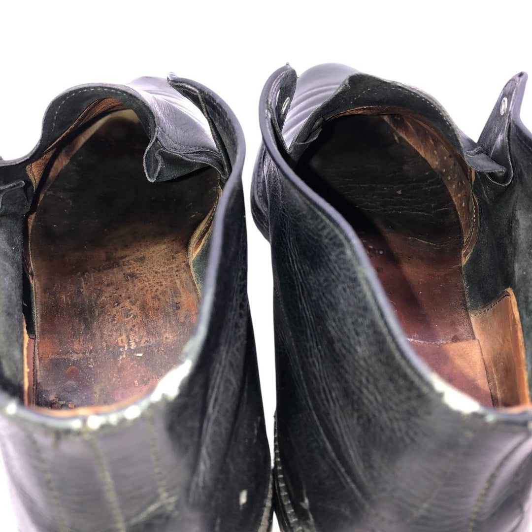 French Shriner and Urner EXTRA QUALITY Chukka Boots 9 1/2C Men's 27.5cm unclear black type Vintage Second Hand
