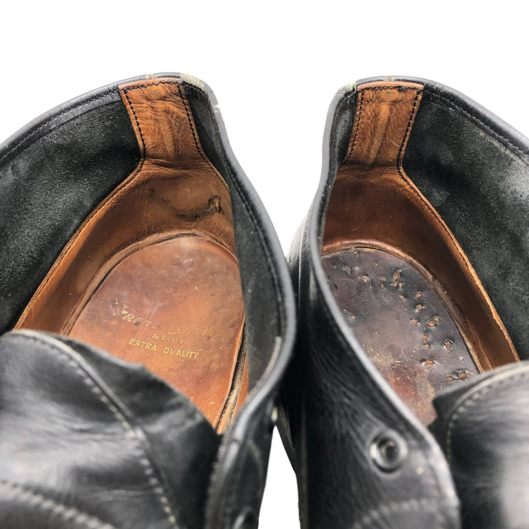 French Shriner and Urner EXTRA QUALITY Chukka Boots 9 1/2C Men's 27.5cm unclear black type Vintage Second Hand