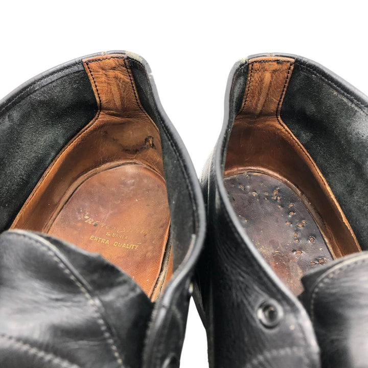 French Shriner and Urner EXTRA QUALITY Chukka Boots 9 1/2C Men's 27.5cm unclear black type Vintage Second Hand