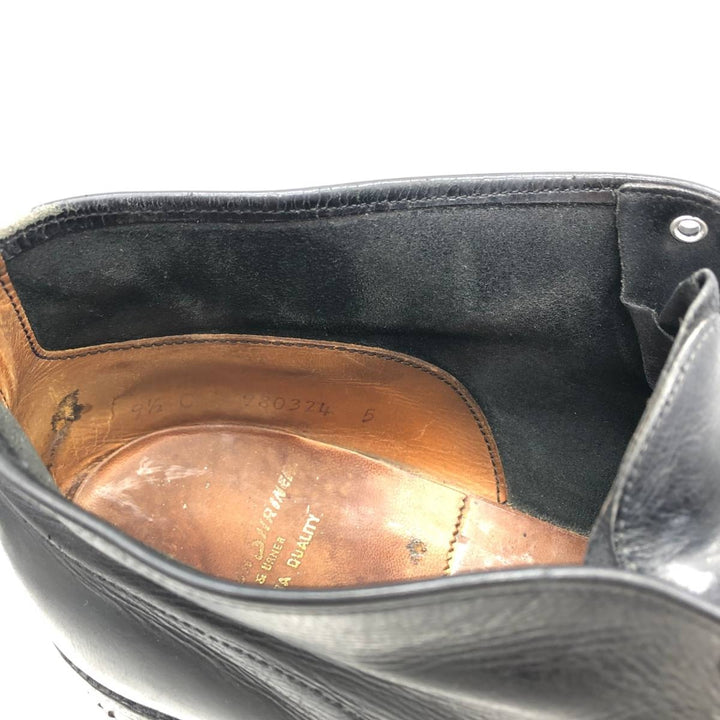 French Shriner and Urner EXTRA QUALITY Chukka Boots 9 1/2C Men's 27.5cm unclear black type Vintage Second Hand