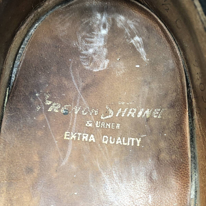French Shriner and Urner EXTRA QUALITY Chukka Boots 9 1/2C Men's 27.5cm unclear black type Vintage Second Hand