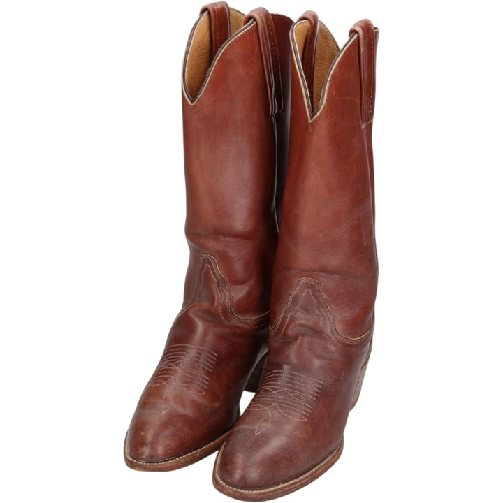 FRYE Western Boots, Made in USA, Size 6 1/2 B Women's 22.0cm unclear brown type Vintage Second Hand