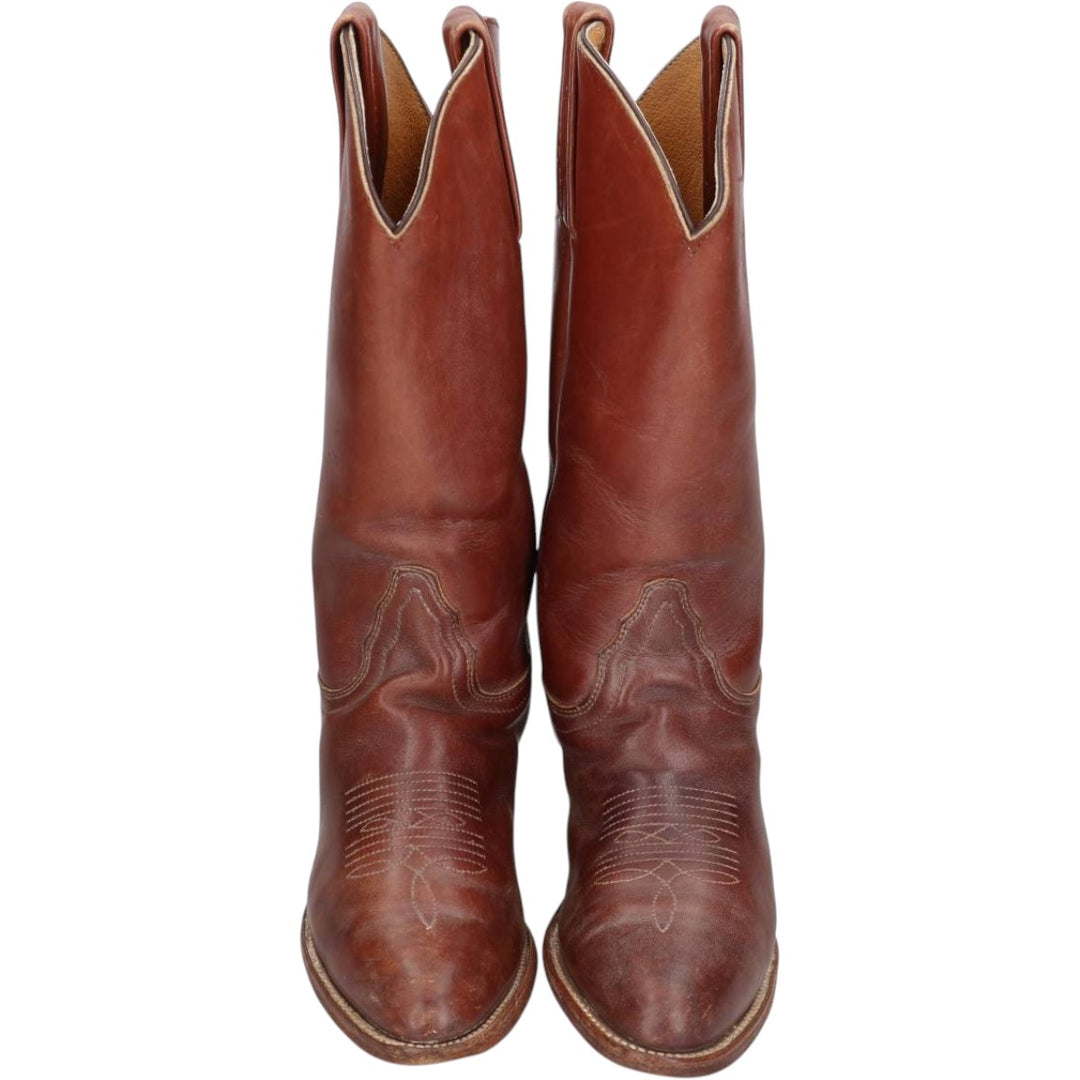 FRYE Western Boots, Made in USA, Size 6 1/2 B Women's 22.0cm unclear brown type Vintage Second Hand