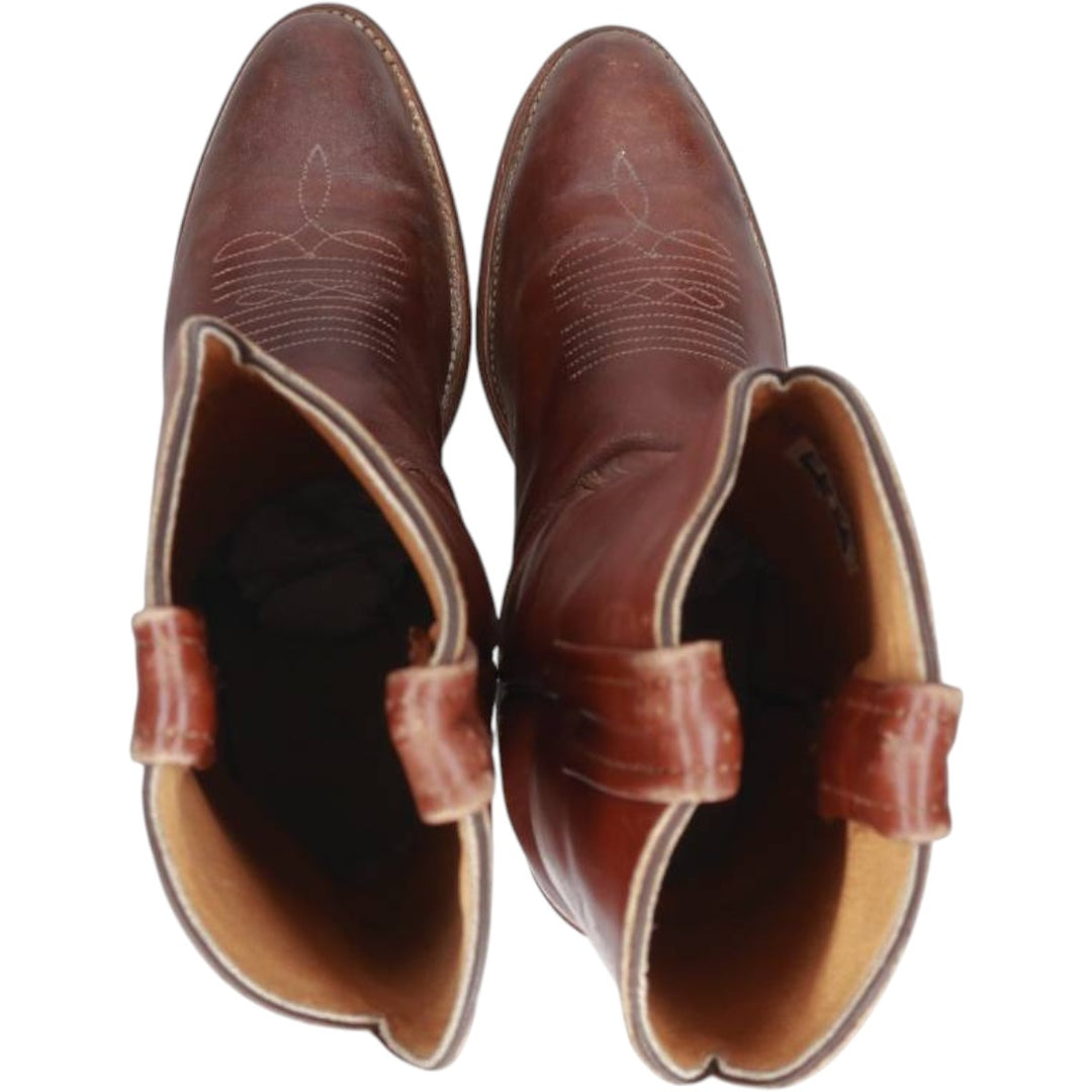 FRYE Western Boots, Made in USA, Size 6 1/2 B Women's 22.0cm unclear brown type Vintage Second Hand