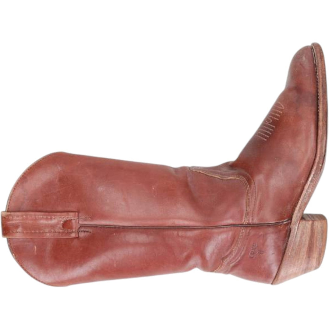 FRYE Western Boots, Made in USA, Size 6 1/2 B Women's 22.0cm unclear brown type Vintage Second Hand