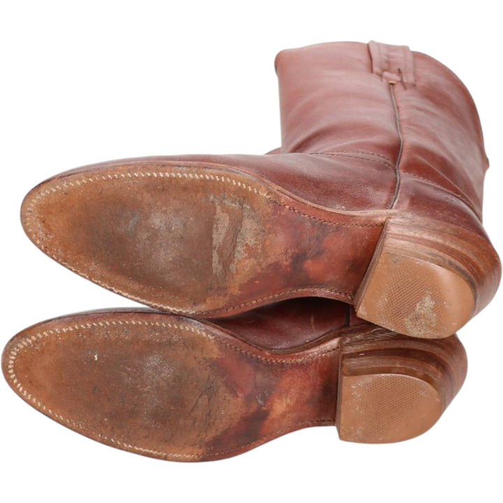 FRYE Western Boots, Made in USA, Size 6 1/2 B Women's 22.0cm unclear brown type Vintage Second Hand