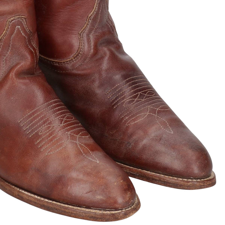FRYE Western Boots, Made in USA, Size 6 1/2 B Women's 22.0cm unclear brown type Vintage Second Hand