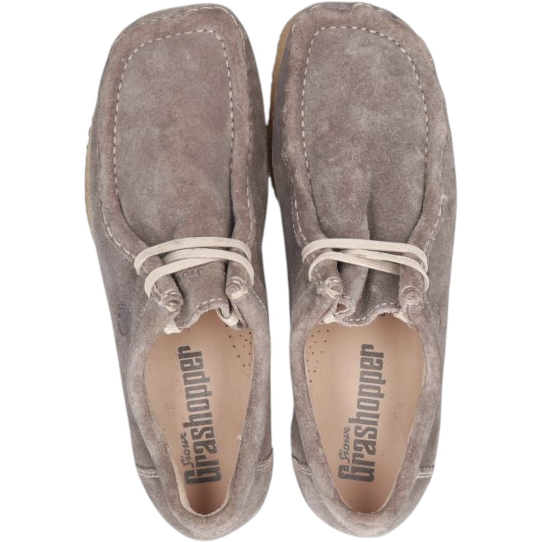 Sioux Grashopper Suede Chukka Boots, Size 5 1/2 (F) Women's 22.5cm Genuine Leather Suede gray type Vintage Second Hand