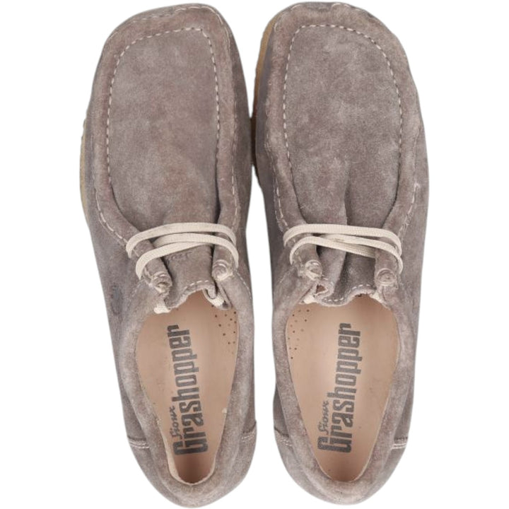 Sioux Grashopper Suede Chukka Boots, Size 5 1/2 (F) Women's 22.5cm Genuine Leather Suede gray type Vintage Second Hand