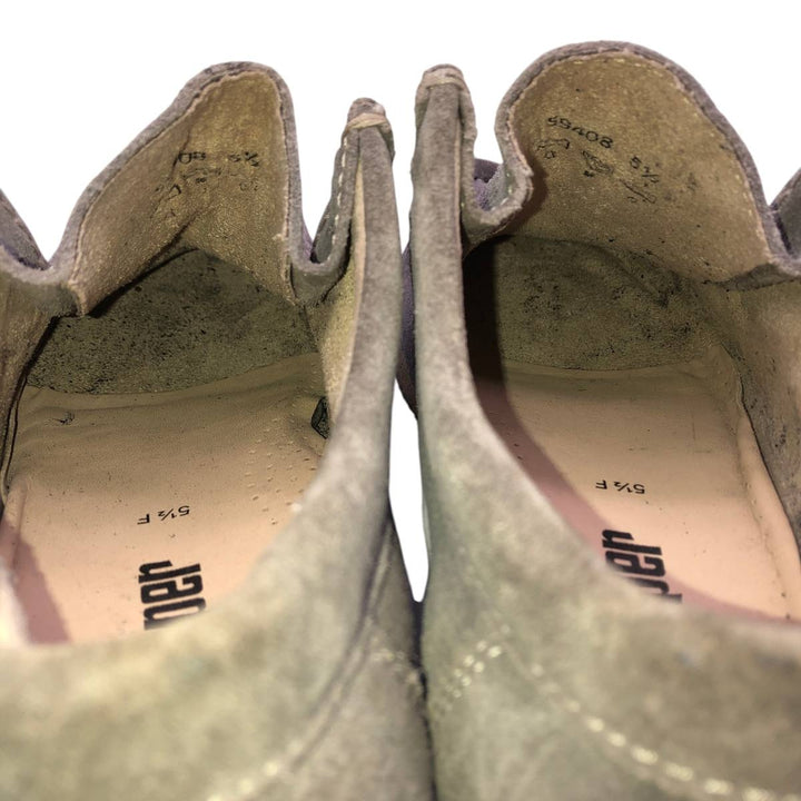 Sioux Grashopper Suede Chukka Boots, Size 5 1/2 (F) Women's 22.5cm Genuine Leather Suede gray type Vintage Second Hand