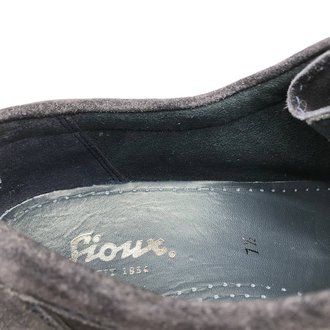 Sioux Suede Chukka Boots, Size 7 1/2 Women's 26.0cm Genuine Leather Suede black type Vintage Second Hand