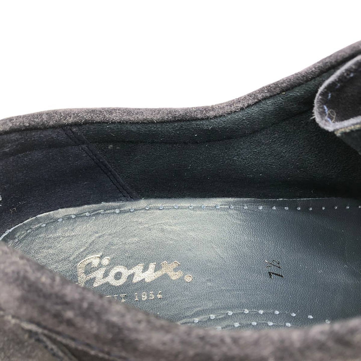 Sioux Suede Chukka Boots, Size 7 1/2 Women's 26.0cm Genuine Leather Suede black type Vintage Second Hand