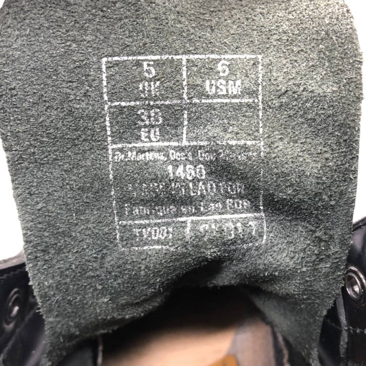 Dr. Martens 1460 8-hole boots 5 Women's 24.0cm unclear black type Vintage Second Hand