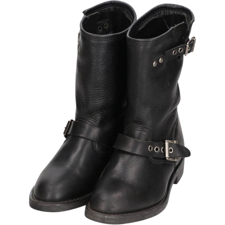 Harley-Davidson Engineer Boots, Size 7M Women's 24.0cm unclear black type Vintage Second Hand