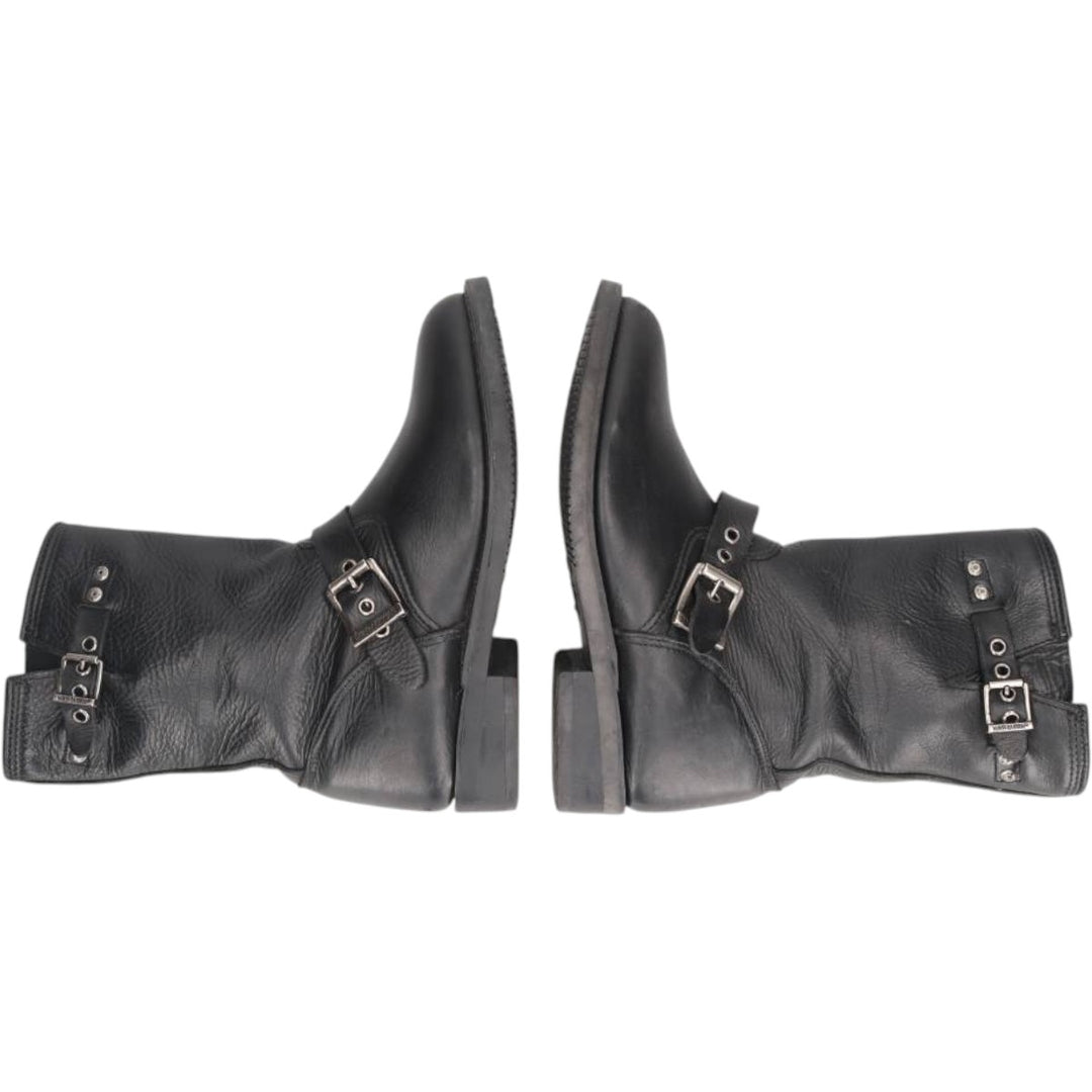 Harley-Davidson Engineer Boots, Size 7M Women's 24.0cm unclear black type Vintage Second Hand