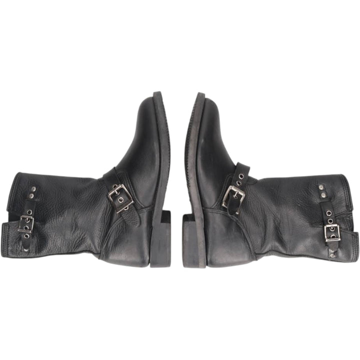Harley-Davidson Engineer Boots, Size 7M Women's 24.0cm unclear black type Vintage Second Hand