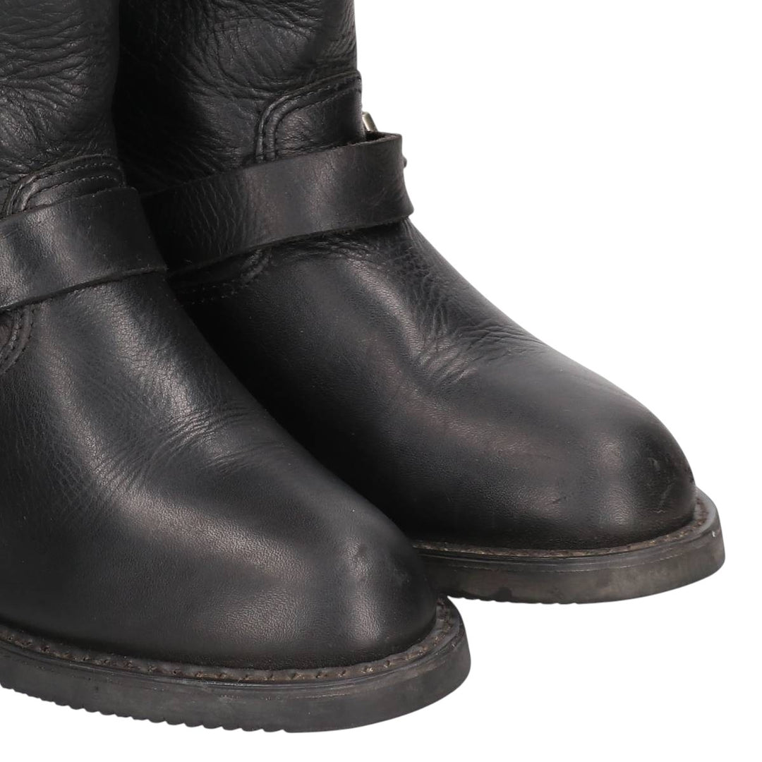 Harley-Davidson Engineer Boots, Size 7M Women's 24.0cm unclear black type Vintage Second Hand