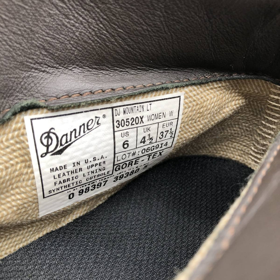 Danner 31520X Mountain Light GORE-TEX Work Boots, Made in USA, Size 6 Women's 24.0cm genuine leather burgundy type Vintage Second Hand