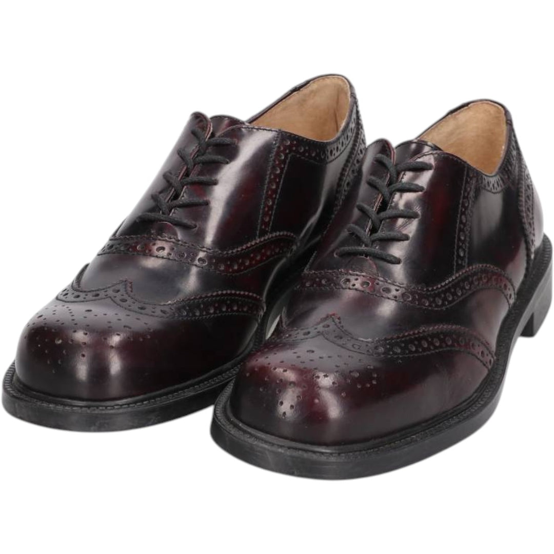 J.Crew full brogue wingtip shoes, made in Italy, size 8H Women's 26.0cm unclear burgundy type Vintage Second Hand