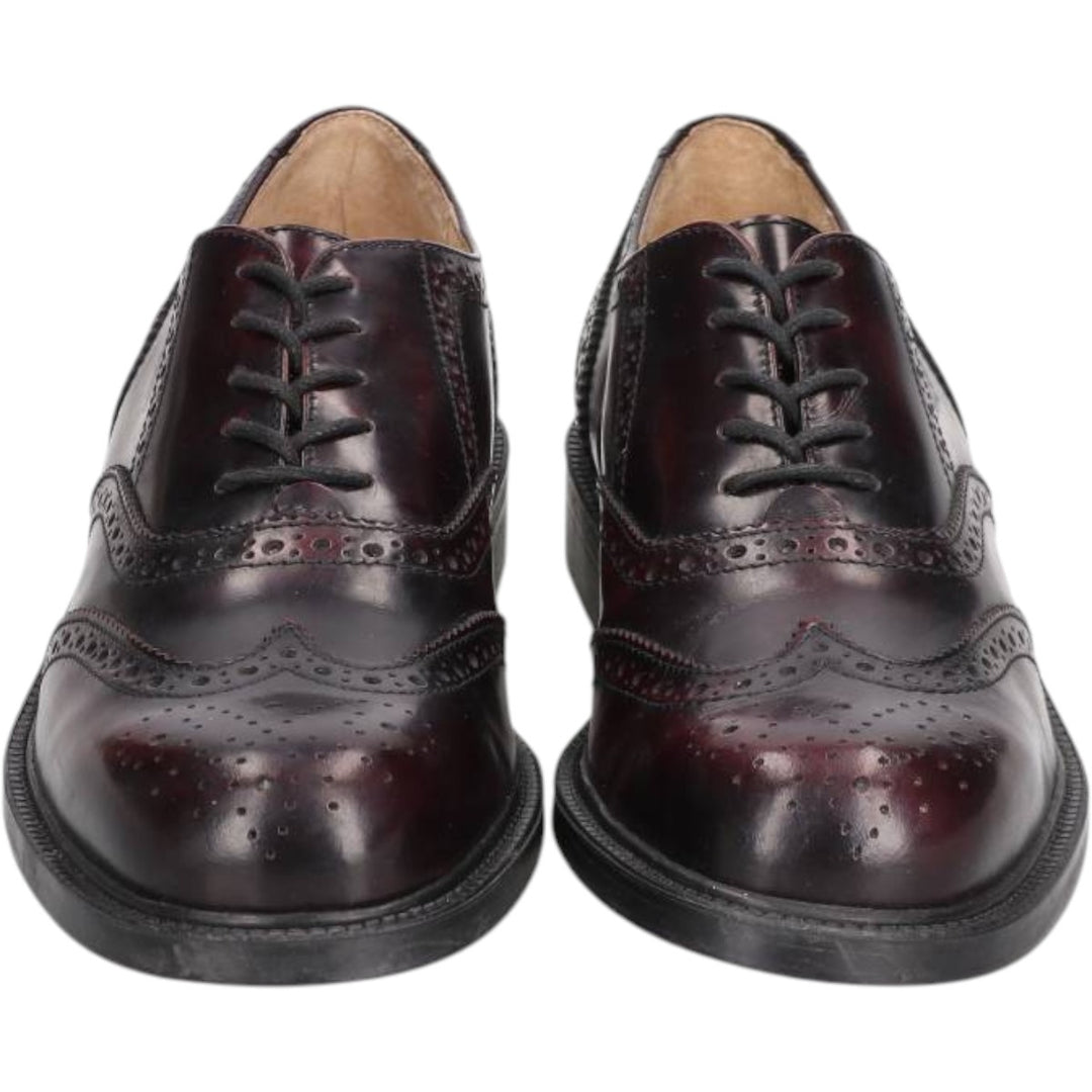 J.Crew full brogue wingtip shoes, made in Italy, size 8H Women's 26.0cm unclear burgundy type Vintage Second Hand