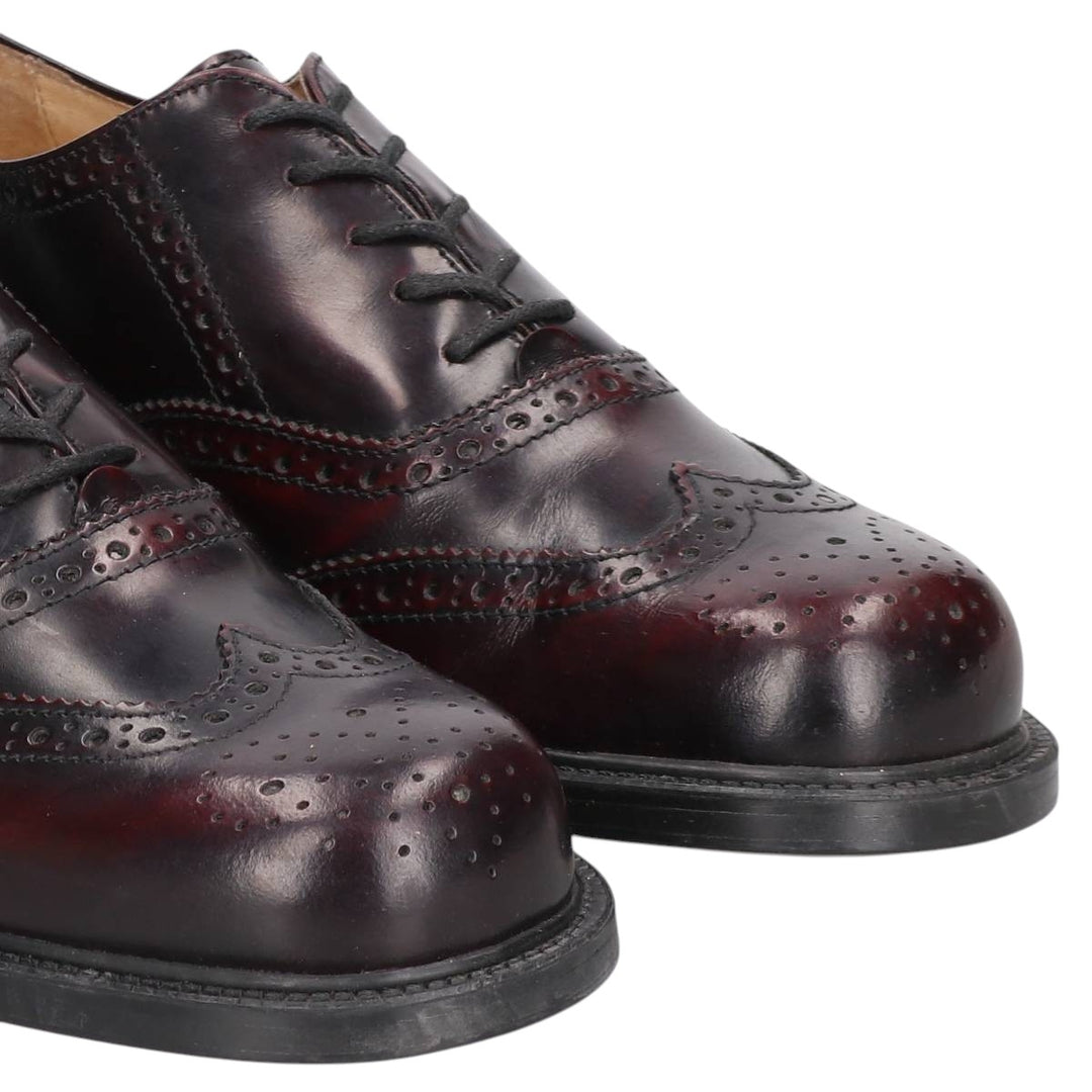 J.Crew full brogue wingtip shoes, made in Italy, size 8H Women's 26.0cm unclear burgundy type Vintage Second Hand
