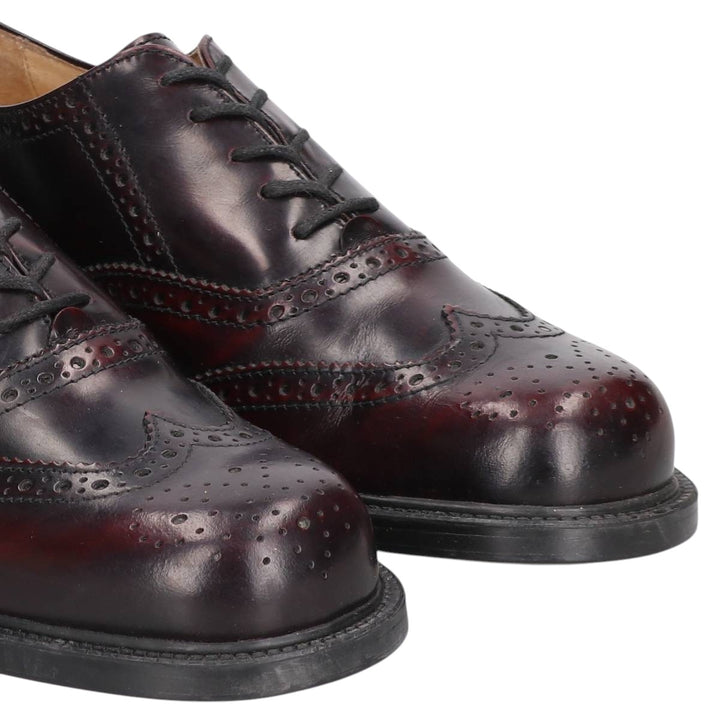 J.Crew full brogue wingtip shoes, made in Italy, size 8H Women's 26.0cm unclear burgundy type Vintage Second Hand