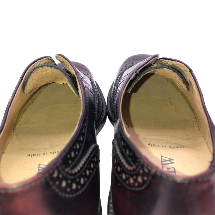 J.Crew full brogue wingtip shoes, made in Italy, size 8H Women's 26.0cm unclear burgundy type Vintage Second Hand