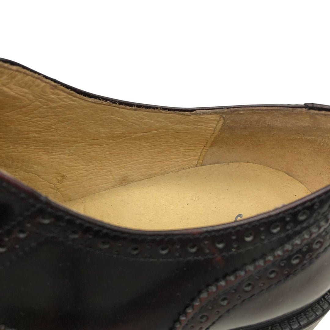 J.Crew full brogue wingtip shoes, made in Italy, size 8H Women's 26.0cm unclear burgundy type Vintage Second Hand