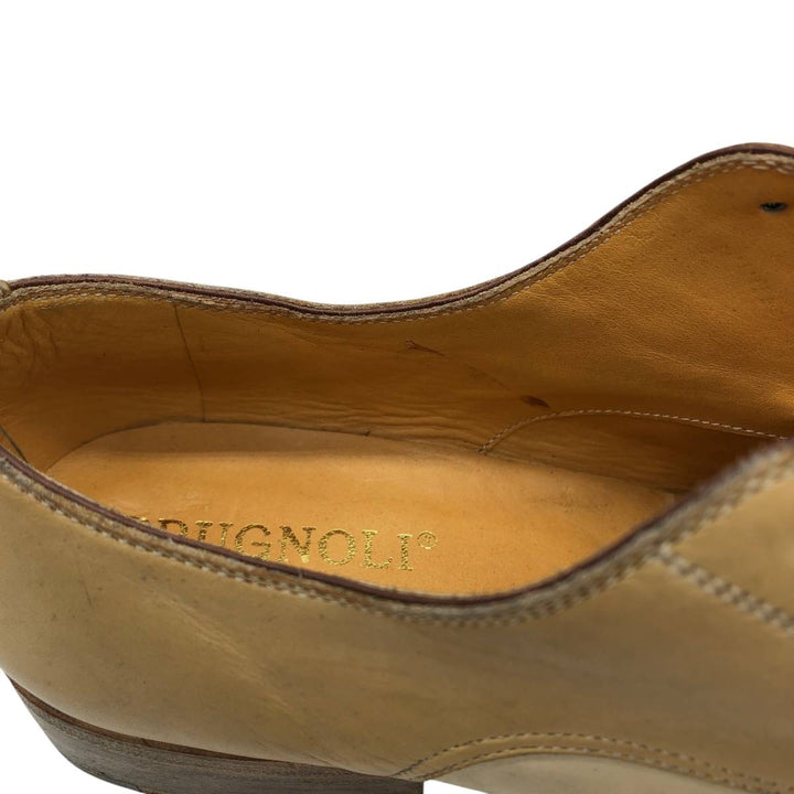 BRUGNOLI Two-tone Semi-Brogue Straight Tip Shoes, Size 37 1/2 Women's 24.0cm unclear Beige type Vintage Second Hand