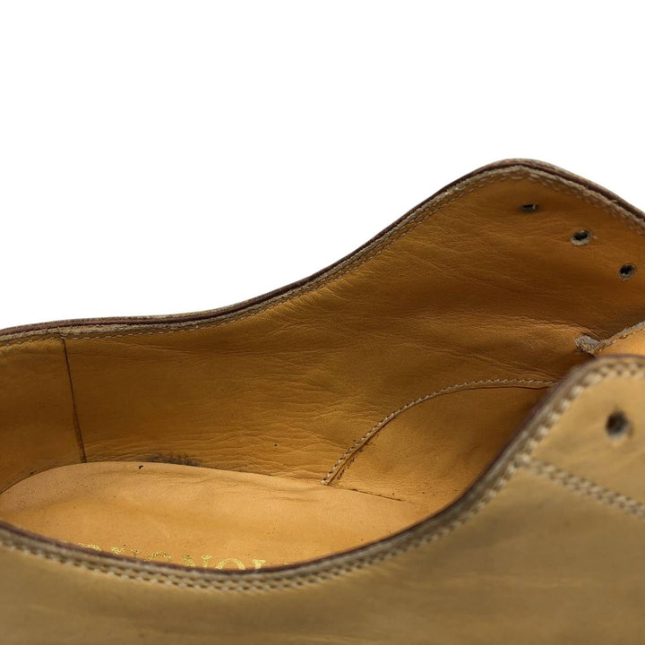 BRUGNOLI Two-tone Semi-Brogue Straight Tip Shoes, Size 37 1/2 Women's 24.0cm unclear Beige type Vintage Second Hand