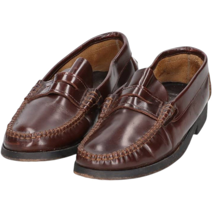 Castellan'simos coin loafers, made in Spain, size 39 Women's 24.5cm genuine leather brown type Vintage Second Hand